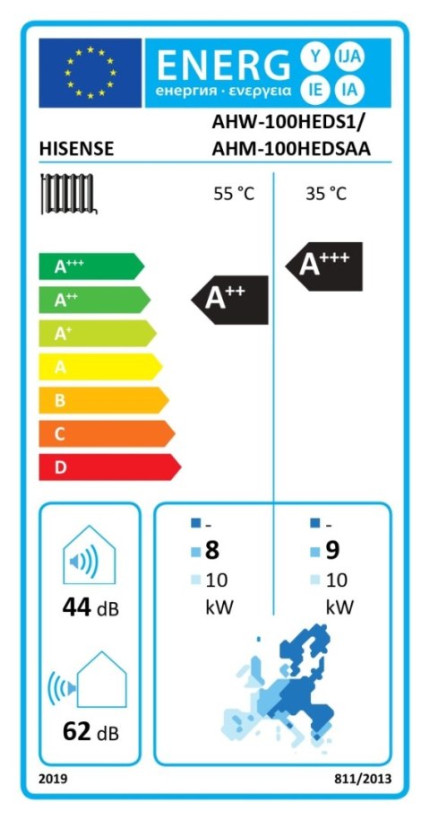 Hisense | AHW-100HEDS1 | Pompa ciepła Hi-Therma 10 kw Jednostka zewnętrzna typu Split Hisense | AHW-100HEDS1 | Pompa ciepła Hi-Therma 10 kw Jednostka zewnętrzna typu Split