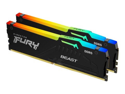 Kingston Fury Beast 64GB DDR5, 6000 MHz, CL30, 288-Pin, DIMM Kit (32GB x 2) Kingston Fury Beast 64GB DDR5, 6000 MHz, CL30, 288-Pin, DIMM Kit (32GB x 2)