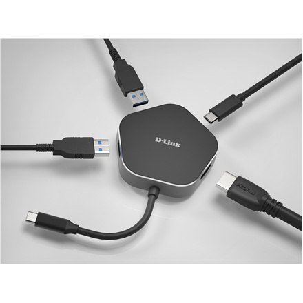 Koncentrator USB-C D-Link | 4 w 1 z HDMI i zasilaniem Power Delivery | DUB-M420 | Hub USB | Gwarancja na 24 miesiące | USB Type- Koncentrator USB-C D-Link | 4 w 1 z HDMI i zasilaniem Power Delivery | DUB-M420 | Hub USB | Gwarancja na 24 miesiące | USB Type-
