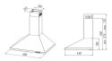 Okap AKPO WK-4 CLASSIC MINI 60 INOX / T300 / GU10 / SREBRNY DF102 / SREBRNY FILTR