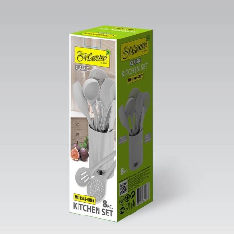 Przybory kuchenne 8 el. MR-1542-GREY MAESTRO Przybory kuchenne 8 el. MR-1542-GREY MAESTRO