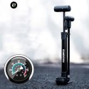 Pompka rowerowa Rockbros 42310006001 z manometrem - czarna