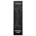 Pompka rowerowa Rockbros 42310006001 z manometrem - czarna