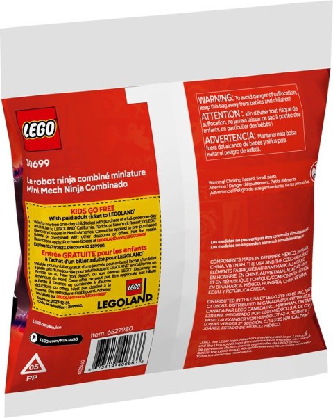 LEGO NINJAGO 30699 Wielofunkcyjny minimech ninja