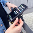Wozinsky metalowy uchwyt na telefon do roweru, hulajnogi czarny (WBHBK3)