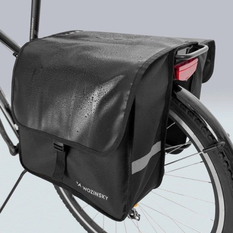 Wozinsky sakwa rowerowa na bagażnik podwójna 28 l czarna (WBB34BK) Wozinsky sakwa rowerowa na bagażnik podwójna 28 l czarna (WBB34BK)