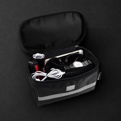 Wozinsky torba rowerowa na kierownicę z etui na telefon 2 l czarny (WBB12BK) Wozinsky torba rowerowa na kierownicę z etui na telefon 2 l czarny (WBB12BK)
