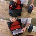 Wozinsky torba rowerowa podwójna plecak 2w1 30l czarna (WBB30BK)