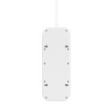 Listwa zasilająca Belkin Power Surge 6-PORT + 1xUSB-A +1xUSB-C 2.4A PD 650J 2m White Schuko