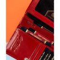 Damski portfel skórzany RFID z przegrodami - Peterson