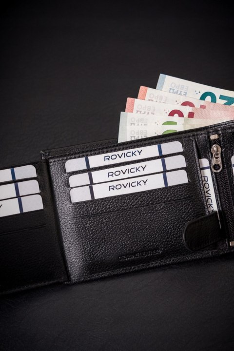 Duży, skórzany portfel męski z systemem RFID - 4U Cavaldi Duży, skórzany portfel męski z systemem RFID - 4U Cavaldi