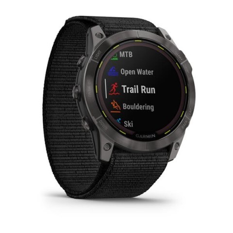 Zegarek sportowy Garmin Enduro 2 Solar Black Carbon Gray DLC Ti Ultrafit Band