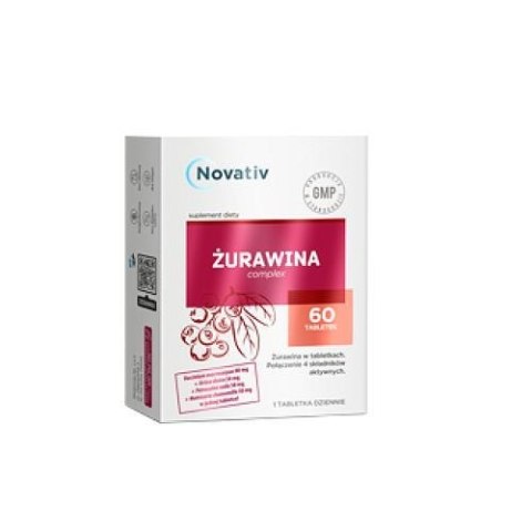 Novativ Żurawina complex 60 tabletek Novativ Żurawina complex 60 tabletek