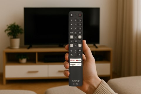 SAVIO PILOT UNIWERSALNY DO TV /ZAMIENNIK DO TV TCL - SMART TV RC-15 SAVIO PILOT UNIWERSALNY DO TV /ZAMIENNIK DO TV TCL - SMART TV RC-15