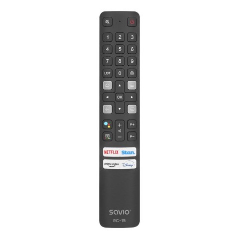 SAVIO PILOT UNIWERSALNY DO TV /ZAMIENNIK DO TV TCL - SMART TV RC-15 SAVIO PILOT UNIWERSALNY DO TV /ZAMIENNIK DO TV TCL - SMART TV RC-15