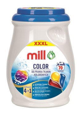 MILL PROFESSIONAL Kapsułki 3k. do prania kolor 70 szt. (opak.zb 4 szt.)