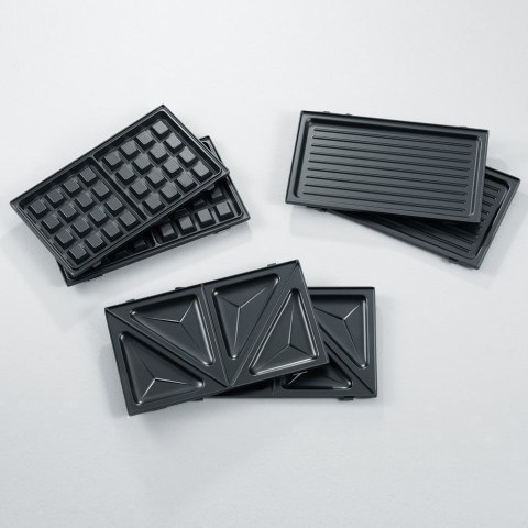 SEVERIN SANDWICH-TOSTER, 3 WYMIENNE NIEPRZYWIERAJĄCE PŁYTY DO KANAPEK, GRILLOWANIA I GOFRÓW, MOC 1000W SA2968