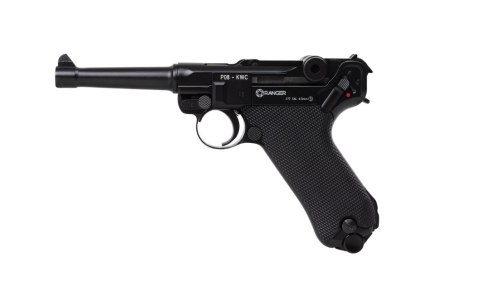 Wiatrówka pistolet RANGER P08 Parabellum KWC kal. 4,5 BBs BLOW BACK 21 strz. FULL METAL CO2 (AAKCMB410AZB)