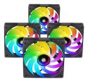 TACENS MARS MF-SI4KIT FANS 120 ARGB x4 BK- wentylatory+hub+pilot (TACMARS-MFSI4KIT)