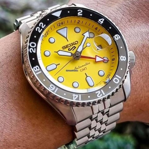 ZEGAREK MĘSKI SEIKO 5 SPORTS SSK017K1 GMT AUTOMAT WR100 + BOX ZEGAREK MĘSKI SEIKO 5 SPORTS SSK017K1 GMT AUTOMAT WR100 + BOX