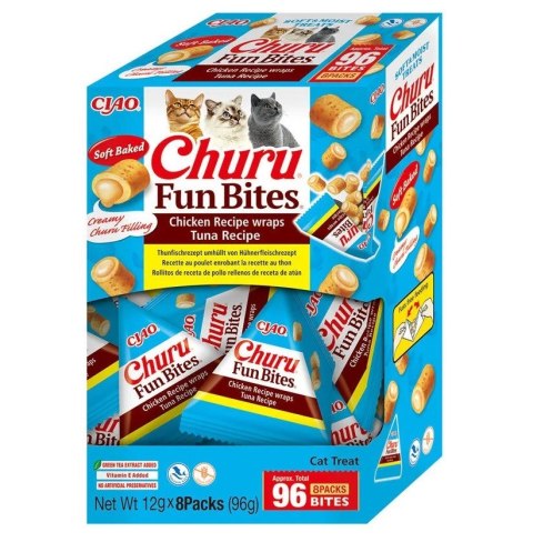 INABA CAT FUN BITES CHICKEN & TUNA przysmak dla kota 8x12g (96g) INABA CAT FUN BITES CHICKEN & TUNA przysmak dla kota 8x12g (96g)