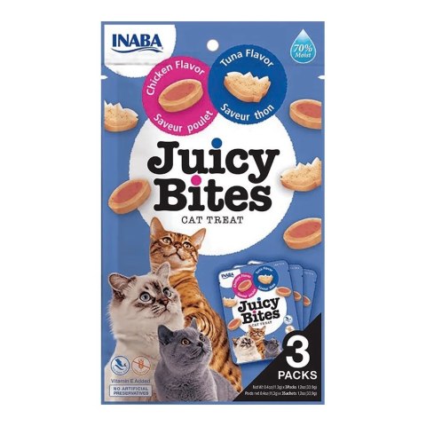 INABA CAT JUICY BITES CHICKEN/TUNA FLAVOUR 3x11,3g INABA CAT JUICY BITES CHICKEN/TUNA FLAVOUR 3x11,3g