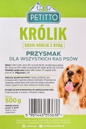 PETITTO- Sushi Królik z Rybą - Przysmak dla psa - 500g