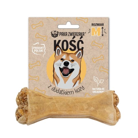 Paka Zwierzaka Kość z dodakiem kozy M-12 cm 55g Paka Zwierzaka Kość z dodakiem kozy M-12 cm 55g