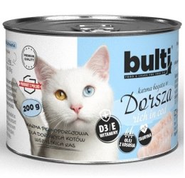 BULTI mielonka bogata w dorsza dla kota 200g