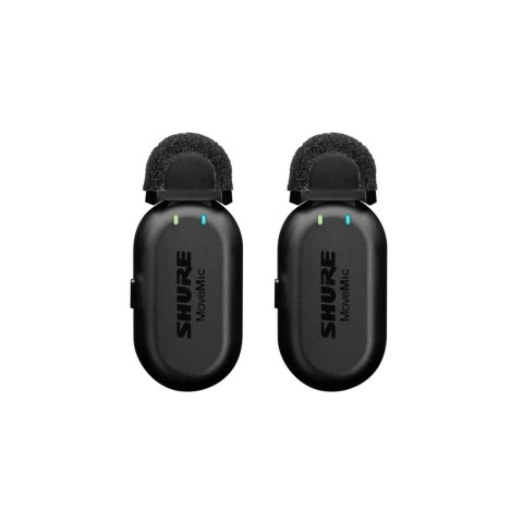 Shure MV-TWO-KIT-Z6 - Zestaw dwóch mikrofonów bezprzewodowych MoveMic MV-LAV, case ładujący, odbiornik Shure MV-TWO-KIT-Z6 - Zestaw dwóch mikrofonów bezprzewodowych MoveMic MV-LAV, case ładujący, odbiornik