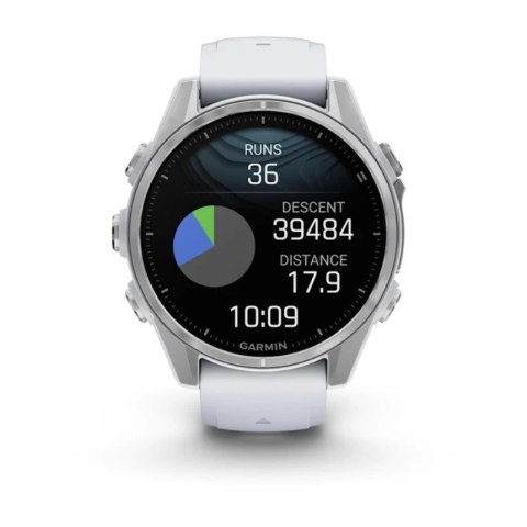 Zegarek sportowy Garmin Fenix 8 AMOLED 43mm Srebrny