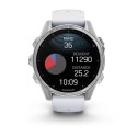 Zegarek sportowy Garmin Fenix 8 AMOLED 43mm Srebrny