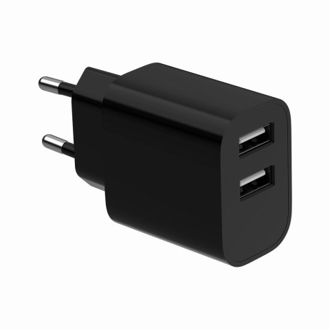 GEMBIRD 2-PORTOWA ŁADOWARKA SIECIOWA 2X USB-A, CZARNA GEMBIRD 2-PORTOWA ŁADOWARKA SIECIOWA 2X USB-A, CZARNA