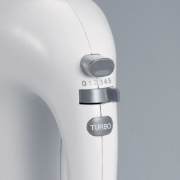 SEVERIN MIKSER RĘCZNY BIAŁY, TURBO, 5 STOPNI PRĘDKOŚCI, 2 MIESZADŁA, 2 TRZEPACZKI, MOC 300W HM3820