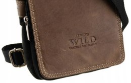 Skórzana, męska torba na ramię - Always Wild