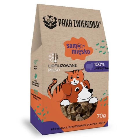 Paka Zwierzaka Samo Mięsko jagnięcina przysmak 70g Paka Zwierzaka Samo Mięsko jagnięcina przysmak 70g
