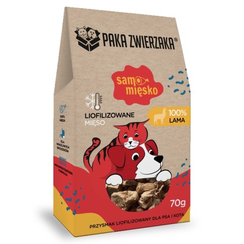 Paka Zwierzaka Samo Mięsko lama przysmak 70g Paka Zwierzaka Samo Mięsko lama przysmak 70g