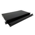 Alantec Przełącznica światłowodowa 24xSC simplex / 24xLC duplex 19" 1U z płytą czołową oraz akcesoriami montażowymi (dławiki, op