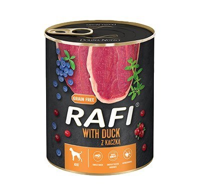 Karma Rafi dla psa kaczka borówka żurawina 800g Karma Rafi dla psa kaczka borówka żurawina 800g