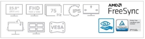 MONITOR DELL LED 24" S2421H (GRADE A) UŻYWANY MONITOR DELL LED 24" S2421H (GRADE A) UŻYWANY