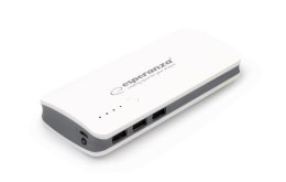 PowerBank Esperanza Radium EMP106WE (8000mAh; microUSB, USB 2.0; kolor biały) (WYPRZEDAŻ)
