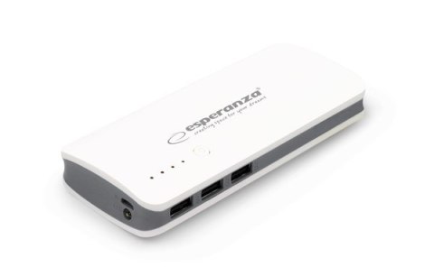 PowerBank Esperanza Radium EMP106WE (8000mAh; microUSB, USB 2.0; kolor biały) (WYPRZEDAŻ)