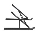 SAVIO PODSTAWKA BIUROWA POD LAPTOP, TABLET, CZARNA, ALUMINIOWA PB-05