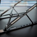 SAVIO PODSTAWKA BIUROWA POD LAPTOP, TABLET, CZARNA, ALUMINIOWA PB-05