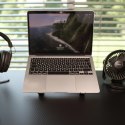SAVIO PODSTAWKA BIUROWA POD LAPTOP, TABLET, CZARNA, ALUMINIOWA PB-05