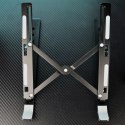 SAVIO PODSTAWKA BIUROWA POD LAPTOP, TABLET, CZARNA, ALUMINIOWA PB-05