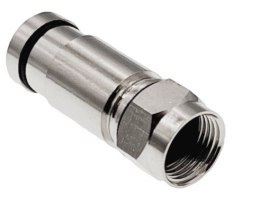 Alantec Złącze F kompresyjne RG6, średnica tulei wewnętrznej 4.55 mm (0,1) (WTR455)