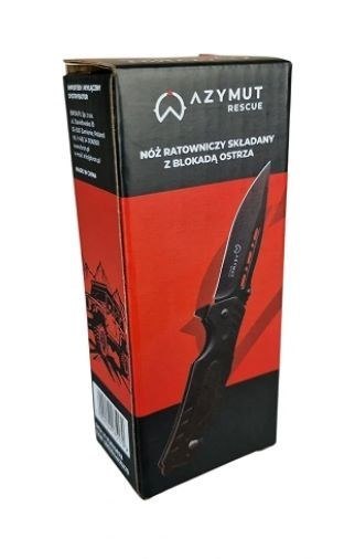 Nóż ratowniczy AZYMUT Rescue +przecinak pasów +zbijak szyb +pokrowiec Nóż ratowniczy AZYMUT Rescue +przecinak pasów +zbijak szyb +pokrowiec