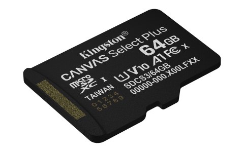 KINGSTON microSDXC 64GB Canvas Select Plus 3 + ADP KINGSTON microSDXC 64GB Canvas Select Plus 3 + ADP
