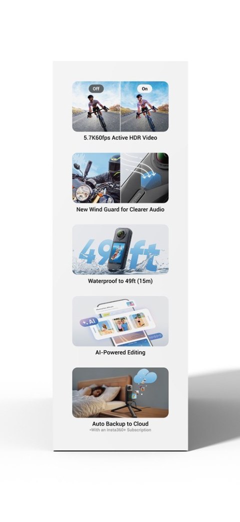 Kamera Insta360 X5 Standard Bundle Kamera Insta360 X5 Standard Bundle